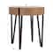 Hello Honey® 22" Astoria Wood End Table with Metal Hairpin Legs